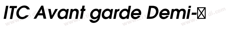ITC Avant garde Demi字体转换